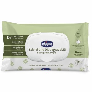 Chicco Nuove Salviette Biodegradabili C/Placchetta 60Pz