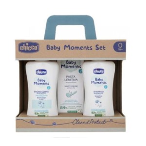 Chicco Baby Moments Set2 (Bagnoschiuma Shampoo Pasta Lenit