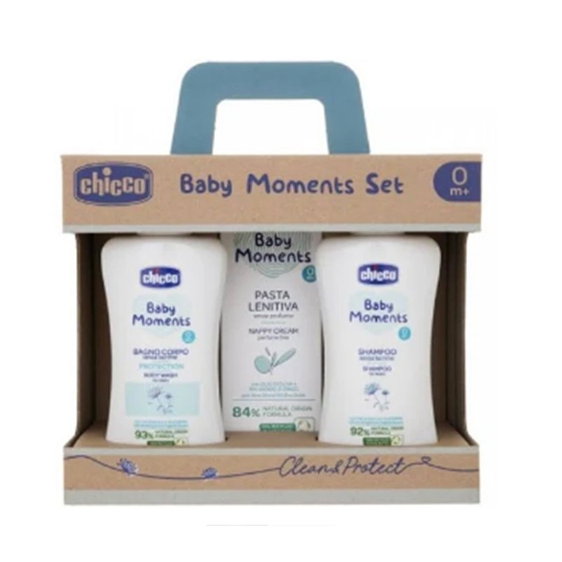 Chicco Baby Moments Set2 (Bagnoschiuma Shampoo Pasta Lenit