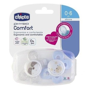 Chicco Succhietto Comfort Boy Silicone 0-6M 2Pz