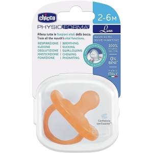 Chicco Gommotto Physio Forma Soft Luxe 2-6M 1Pz Arancio