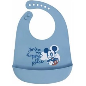 Disney Baby Bavaglino Silicone Mickey Mouse Art.