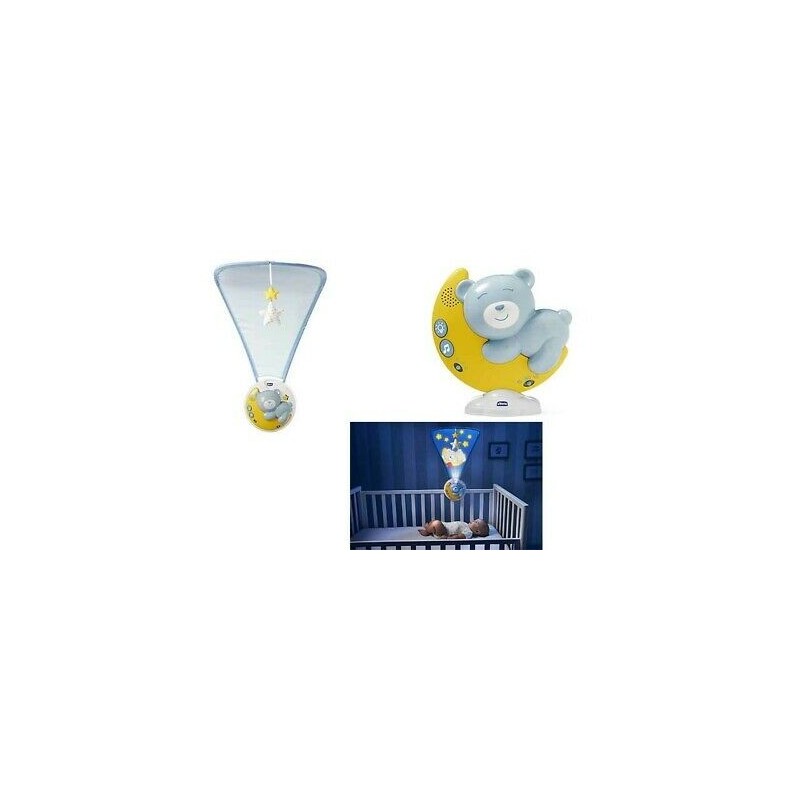 Chicco Next2Moon Azzurra Giostrina 3 In 1 Con Proiezione