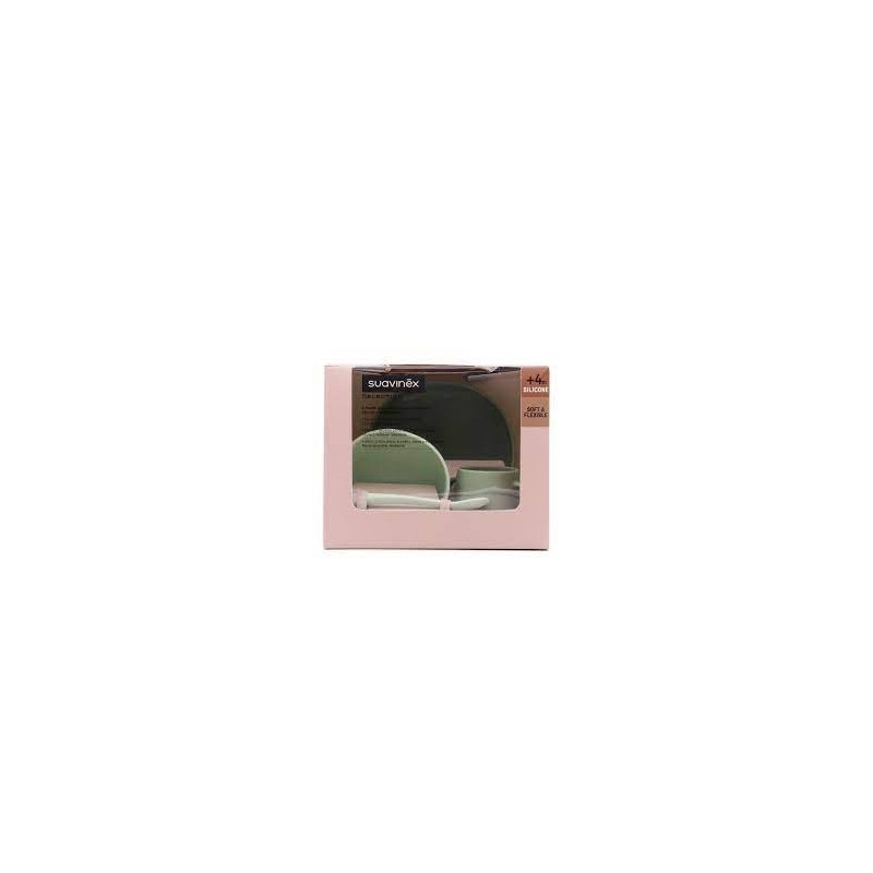 Suavinex Selection Set Svezzamento Silicone Verde 4M+ 4Pz