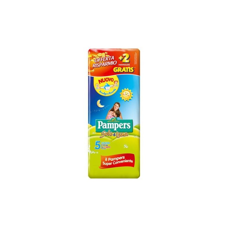 Pampers Sole/Luna Doppio 5 Junior 11-25Kg 30Pz
