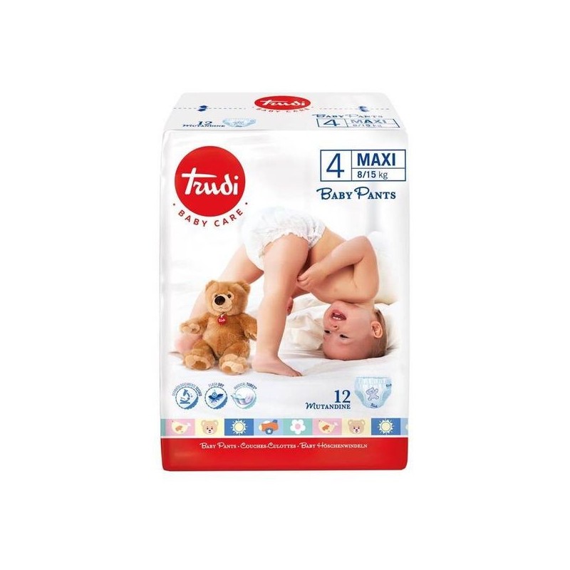 Trudi Pants Tg.4 Maxi 8-15Kg 12Pz Mutandina