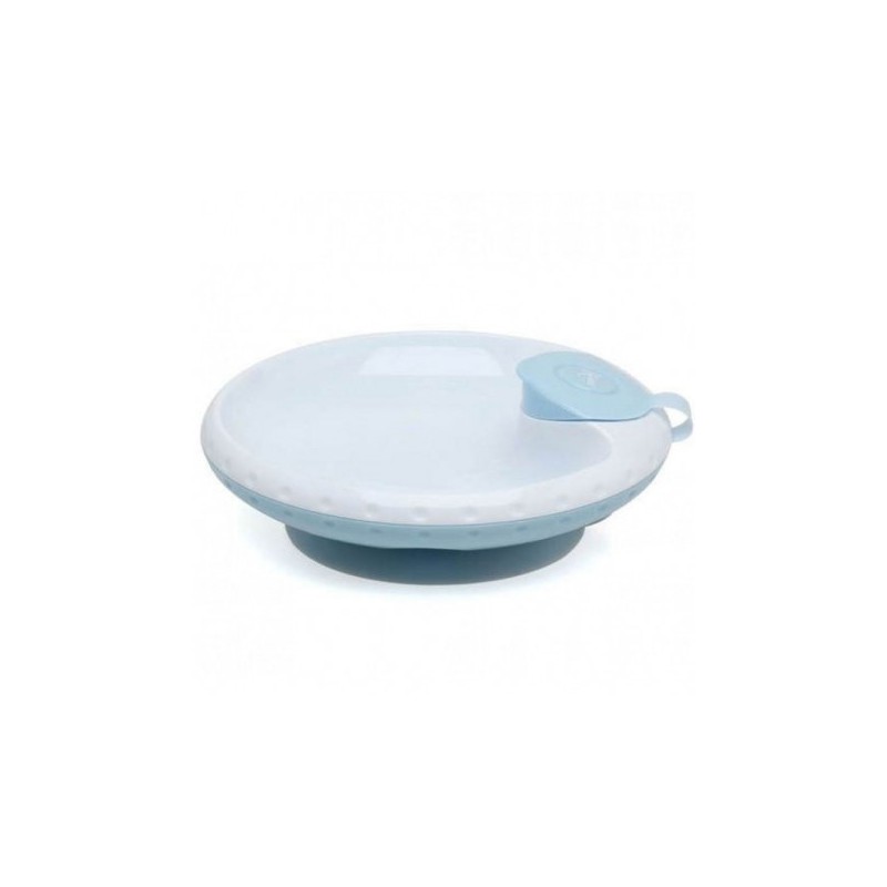 Kiokids Piatto Termico Con Ventosa Azzurro Kiokids Piatto Termico Con Ventosa Azzurro