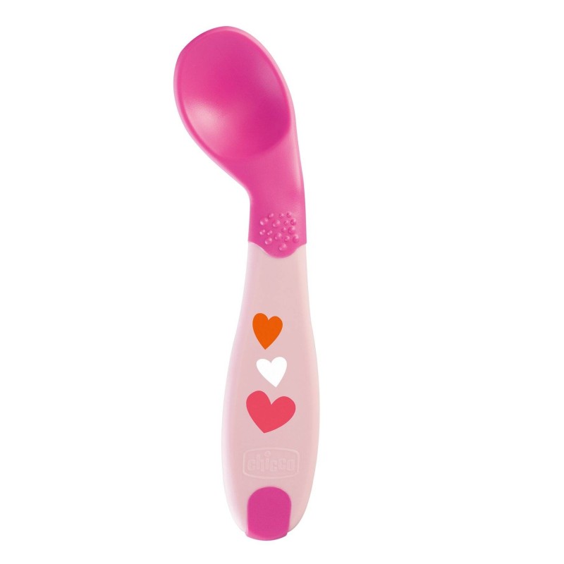 Chicco Cucchiaio Angolato 8M+ Rosa
