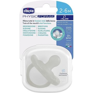 Chicco Gommotto Physio Forma Soft Luxe 2-6M 1Pz Grigio