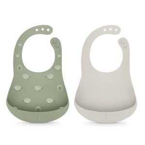 Suavinex Selection Bavaglino Bipack Silicone Verde Lago
