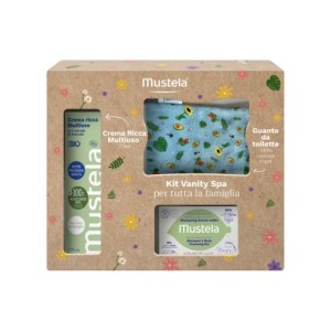 Mustela Cofanetto Famiglia Kit Vanity(Crema+Saponetta+Guant