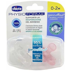 Chicco Gommottino Bimba Silicone 0-2M 2Pz