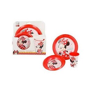 Minnie Rosso Set Pappa 3 Pz Art.