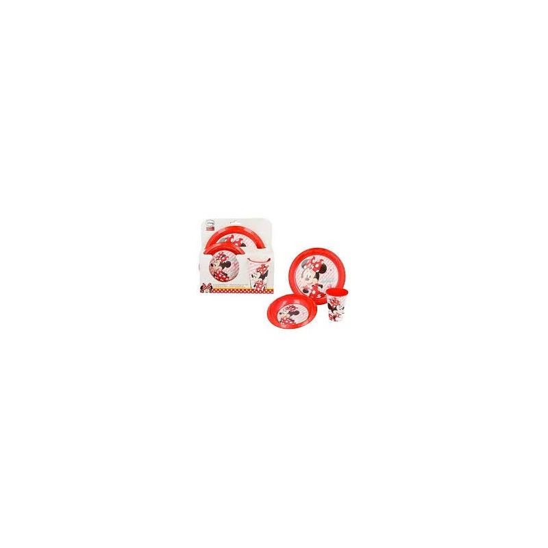 Minnie Rosso Set Pappa 3 Pz Art.