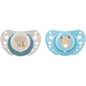Chicco Succhietto Air 2-6M 2Pz Silicone Azzurri