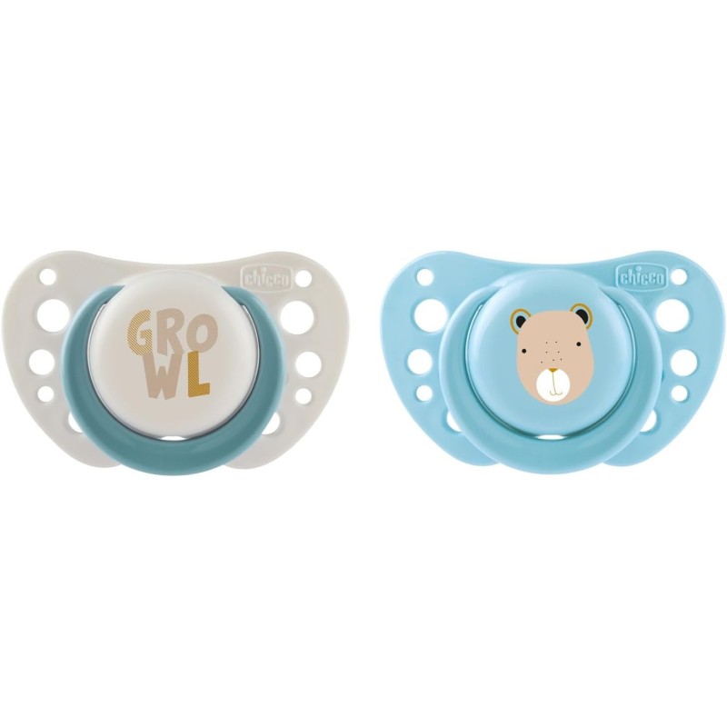 Chicco Succhietto Air 2-6M 2Pz Silicone Azzurri