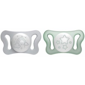 Chicco Succhietto Micro Lumi 0-2M 2Pz Silicone