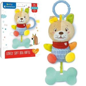 Soft Dog Rattle