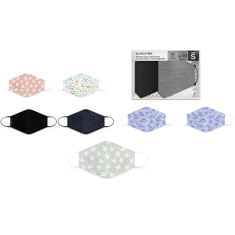 Suavinex Mascherine Igieniche Riutilizzabili 2Pz Suavinex Mascherine Igieniche Riutilizzabili 2Pz