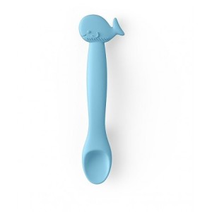 Suavinex Cucchiaio Whale Silicone Azzurro