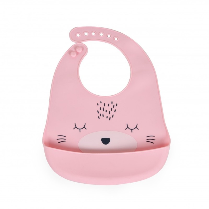 Cangaroo Bavaglino Silicone Oscar Rosa 4M+