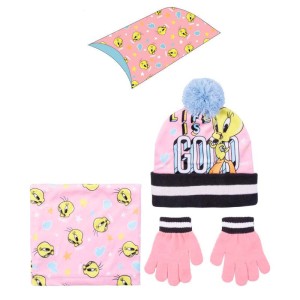Looney Tunes Completo Cappello Guanti E Scaldacollo