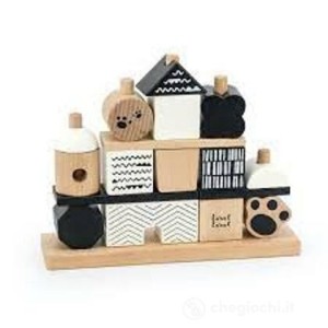 Label Label Allegri Mattoncini Impilabili Nero Bianco Tomme