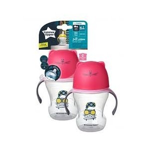 Tommee Tippee Tazza Trainer Cup 6M+ 230Ml Girl Soft Sippee