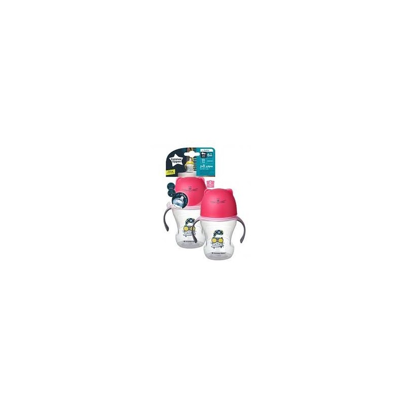 Tommee Tippee Tazza Trainer Cup 6M+ 230Ml Girl Soft Sippee Tommee Tippee Tazza Trainer Cup 6M+ 230Ml Girl Soft Sippee