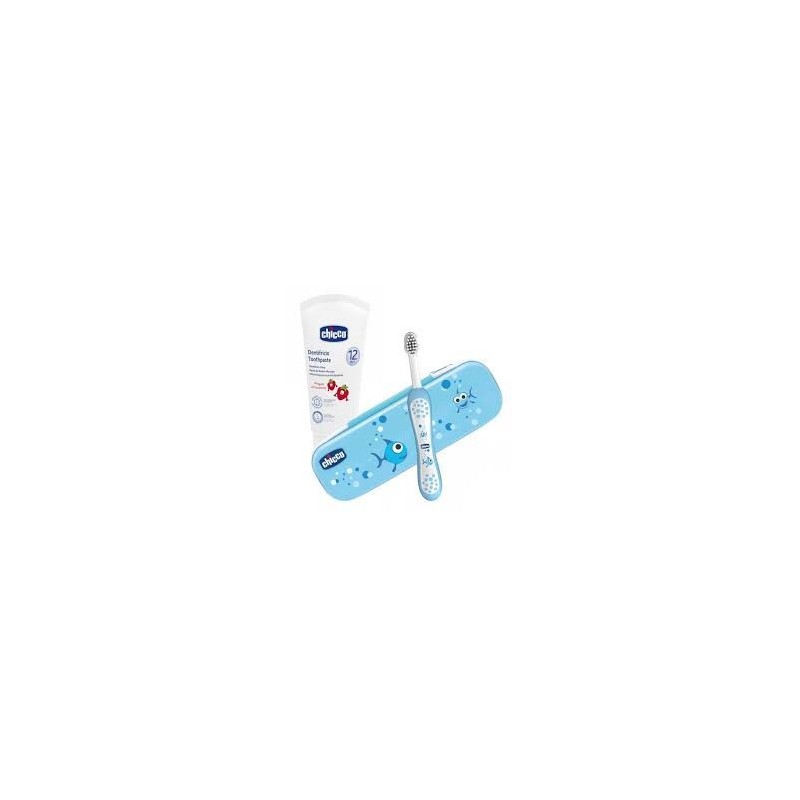 Set Dentale Azzurro Con Fluoro