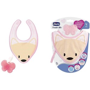 Chicco Fresh Bib Massaggiagengive+Bavaglia Bimba