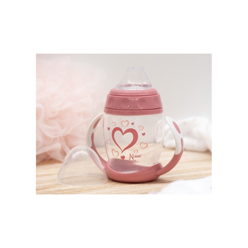Kiokids Tazza Apprendimento 270Ml Step 1 Rosa 6M+ Kiokids Tazza Apprendimento 270Ml Step 1 Rosa 6M+