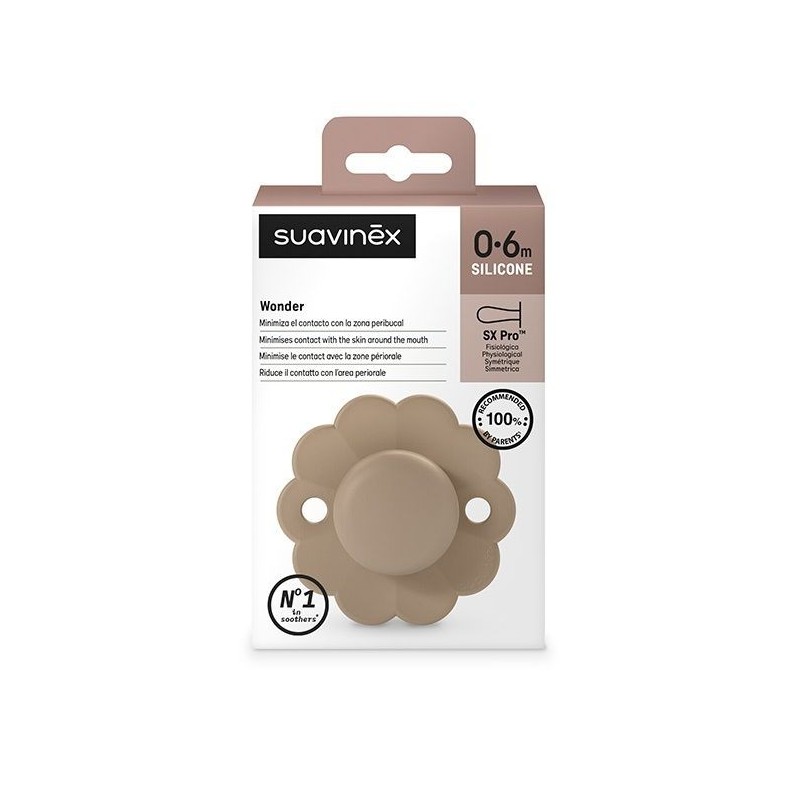 Suavinex Wonder Succhietto Silicone 0/6 Mesi Cannella