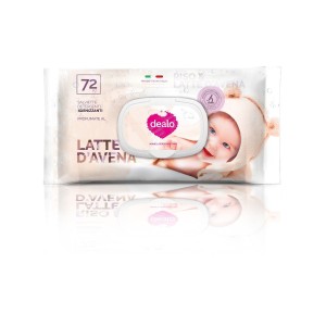 Dealo Salviettine Baby Avena 72Pz C/Placchetta