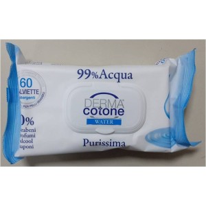 Dermacotone Salviettine All'acqua 60Pz C/Placchetta