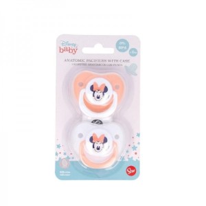 Disney Baby Set 2Pz Succhietti Silic.6M+ Minnie Art.