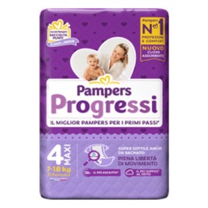Pampers Progressi Tg 4 Maxi 7-18Kg 21Pz