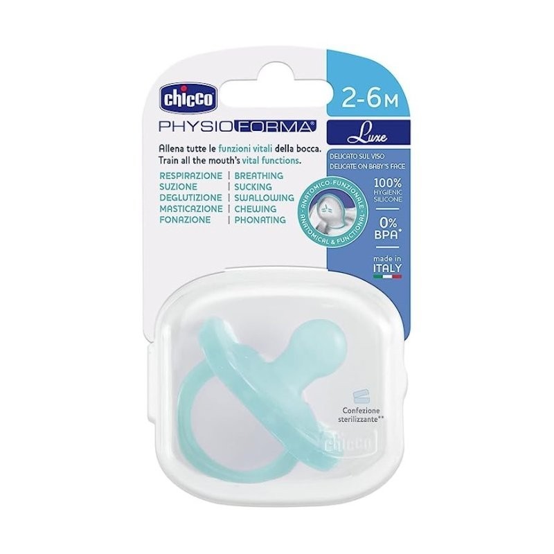 Chicco Gommotto Physio Soft Azzurro 2-6Mesi 1Pz Chicco Gommotto Physio Soft Azzurro 2-6Mesi 1Pz
