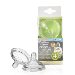 Tommee Tippee 2 Tettarelle 3M+ Anticolica Flusso Medio
