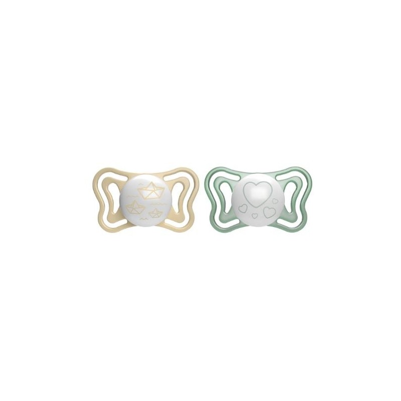 Chicco Succhietto Light Lumi 2-6M 2Pz Silicone