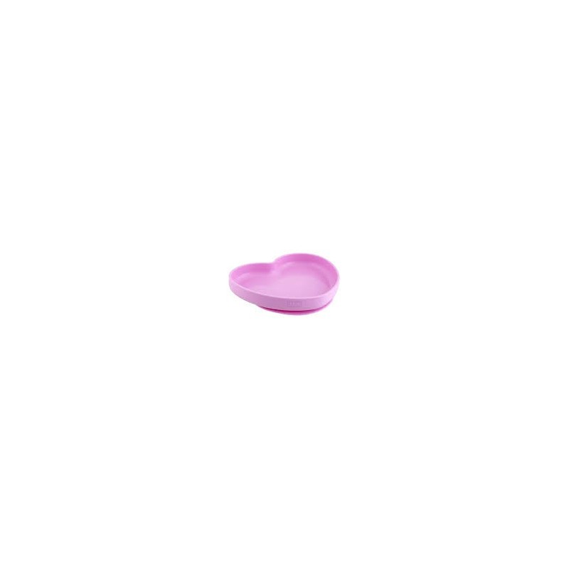 Chicco Piatto Cuore C/Ventosa Silicone Rosa