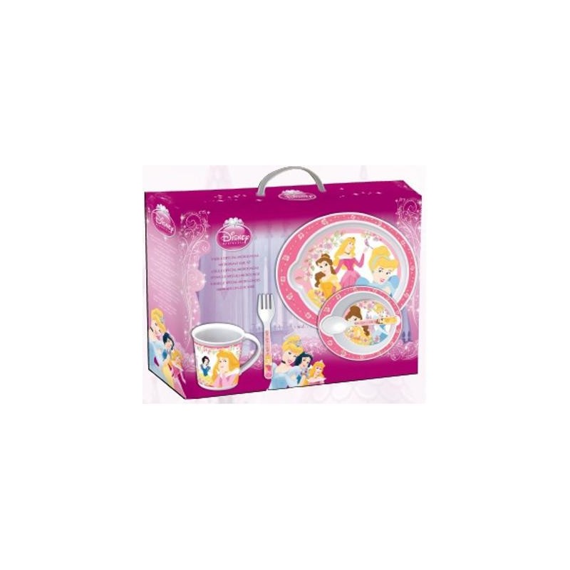 Principesse Set Pappa 5Pz(Piano+Fondo+Scodella+Bicch+Posate