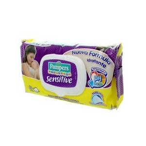 Pampers Sensitive Salviettine 63Pz C/Placchetta