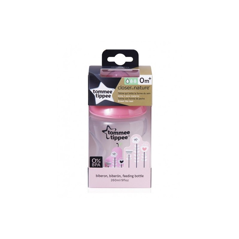 Tommee Tippee Biberon 260Ml 0M+ Flusso Lento Girl Closer To