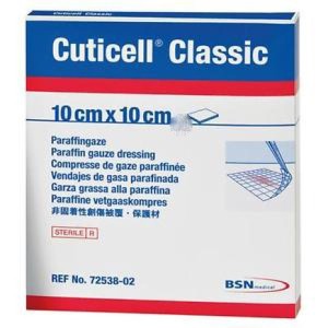 Cuticell Medicazione Impregnata 10X10Cm 5Pz Leukoplast