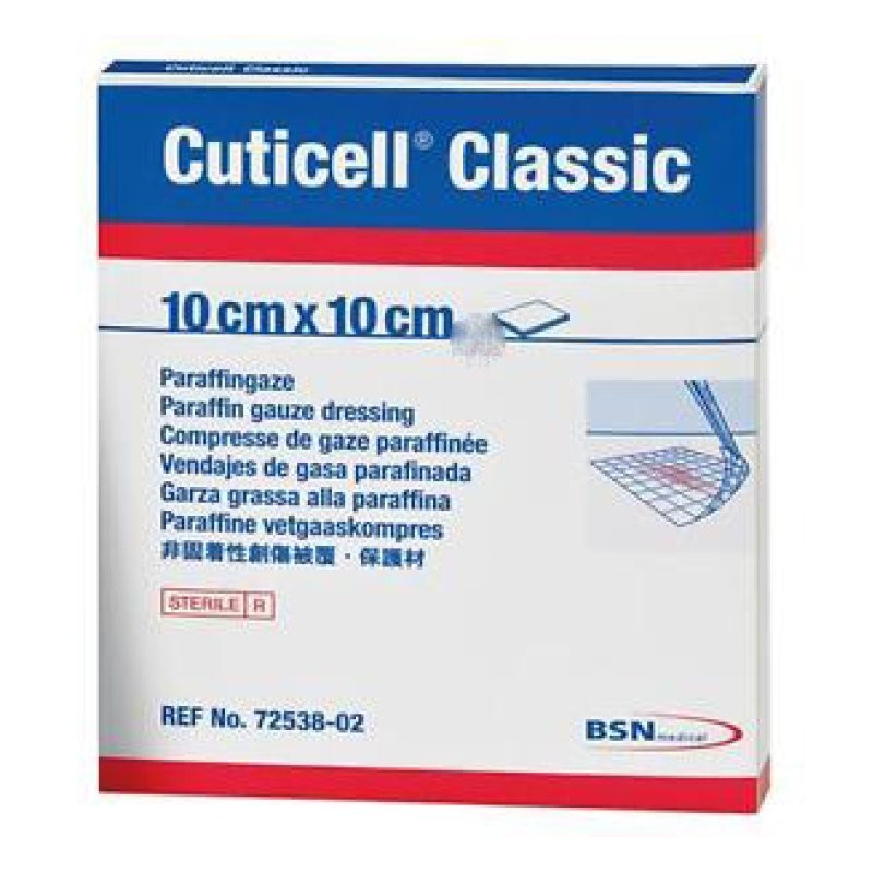 Cuticell Medicazione Impregnata 10X10Cm 5Pz Leukoplast