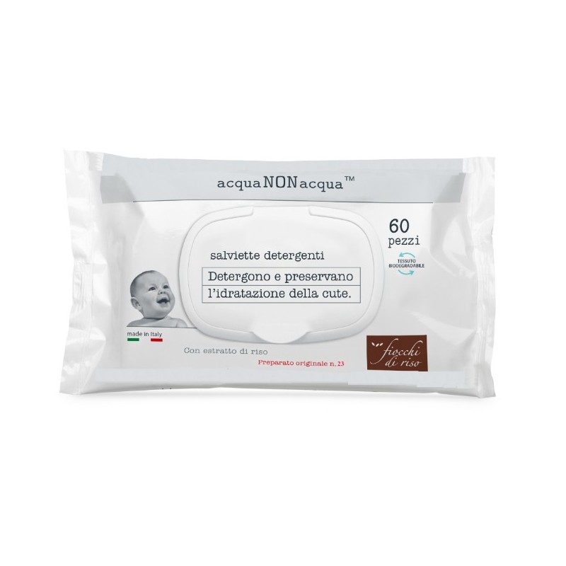 Fiocchi Di Riso Salviette S/Profumo 60Pz Talco Non Talco