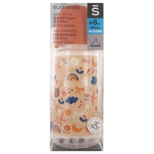 Biberon 360Ml Silicone Sx Pro Rosa Forest Suavinex