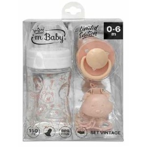 I'm Baby Set Vintage 0-6M Biberon Succhietto E Catenel