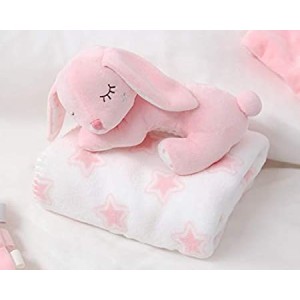 Kiokids Copertina Bebe Coniglio Rosa 100X100
